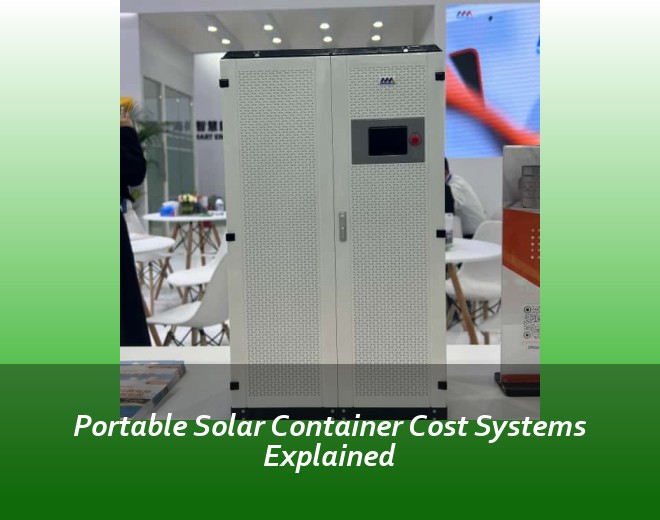 Portable Solar Container Cost Systems Explained
